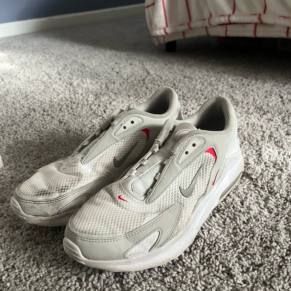 Nike Gray and Red Athletic Shoes